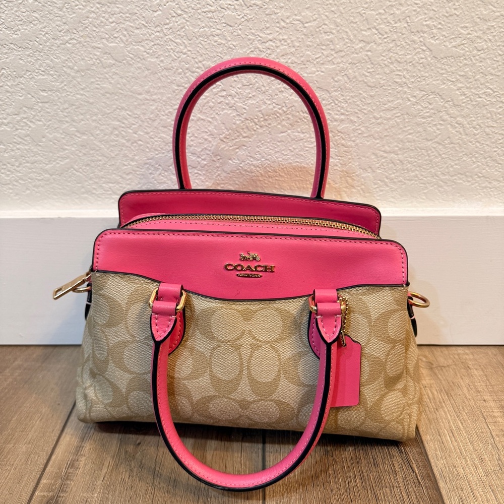 Coach Mini Darcie Carryall Bag Satchel Purse Crossbody